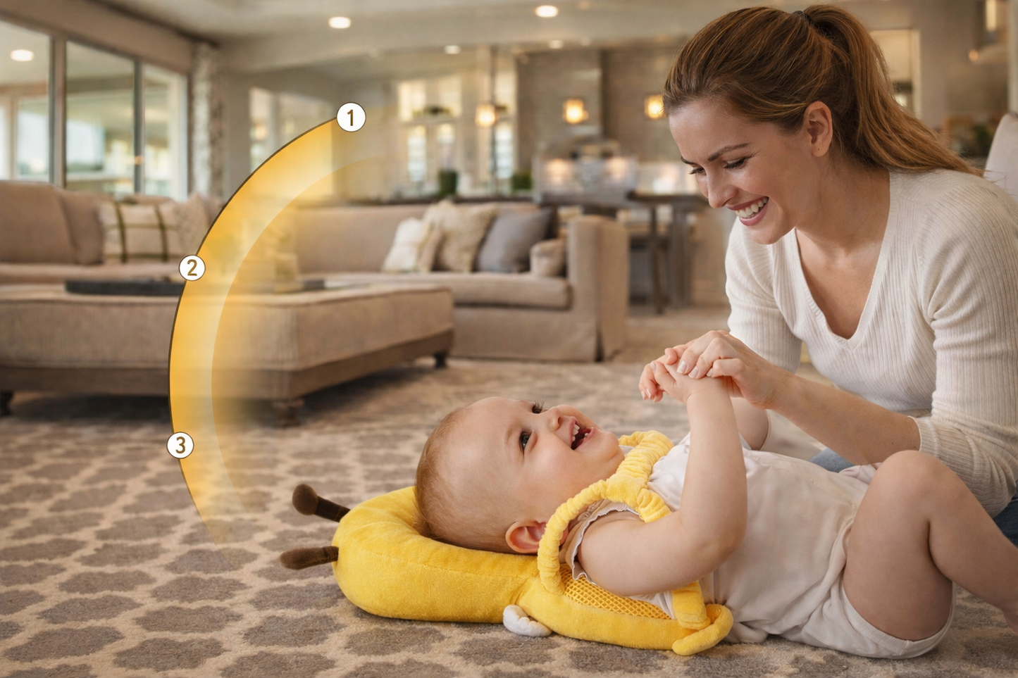 Bump Guard Baby Head Protector - Anti-Fall Safety Backpack