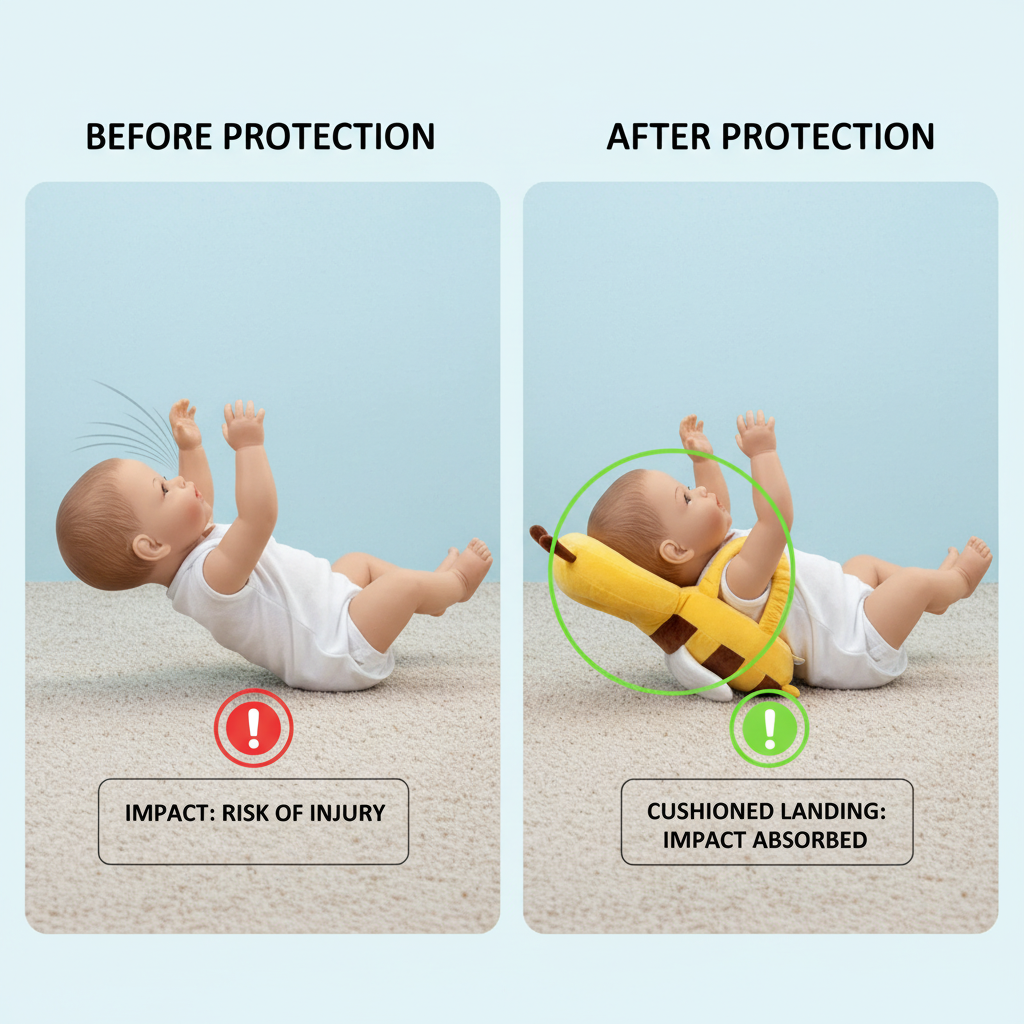 Little Bee Baby Head Protection Hat